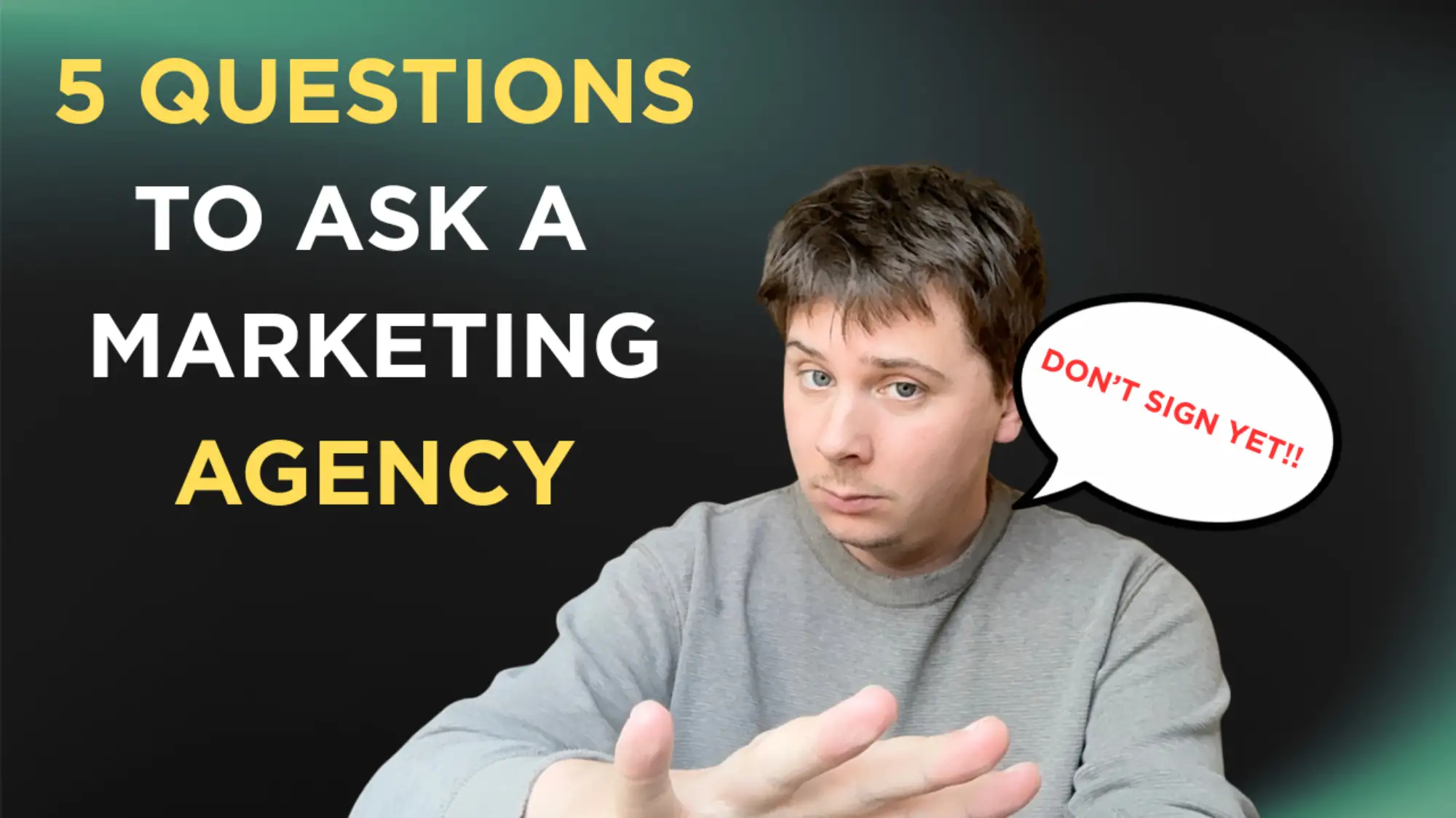 5 questions to ask a marketing agency before hiring them