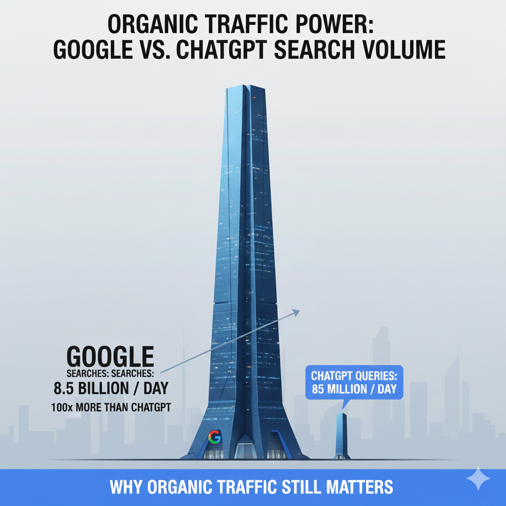 Google vs ChatGPT Search Volume
