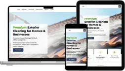 Peak Pressure Wash Website, Designed by Esker Designs in Vermont