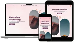 Alpenglow Counseling Website, Designed by Esker Designs in Vermont