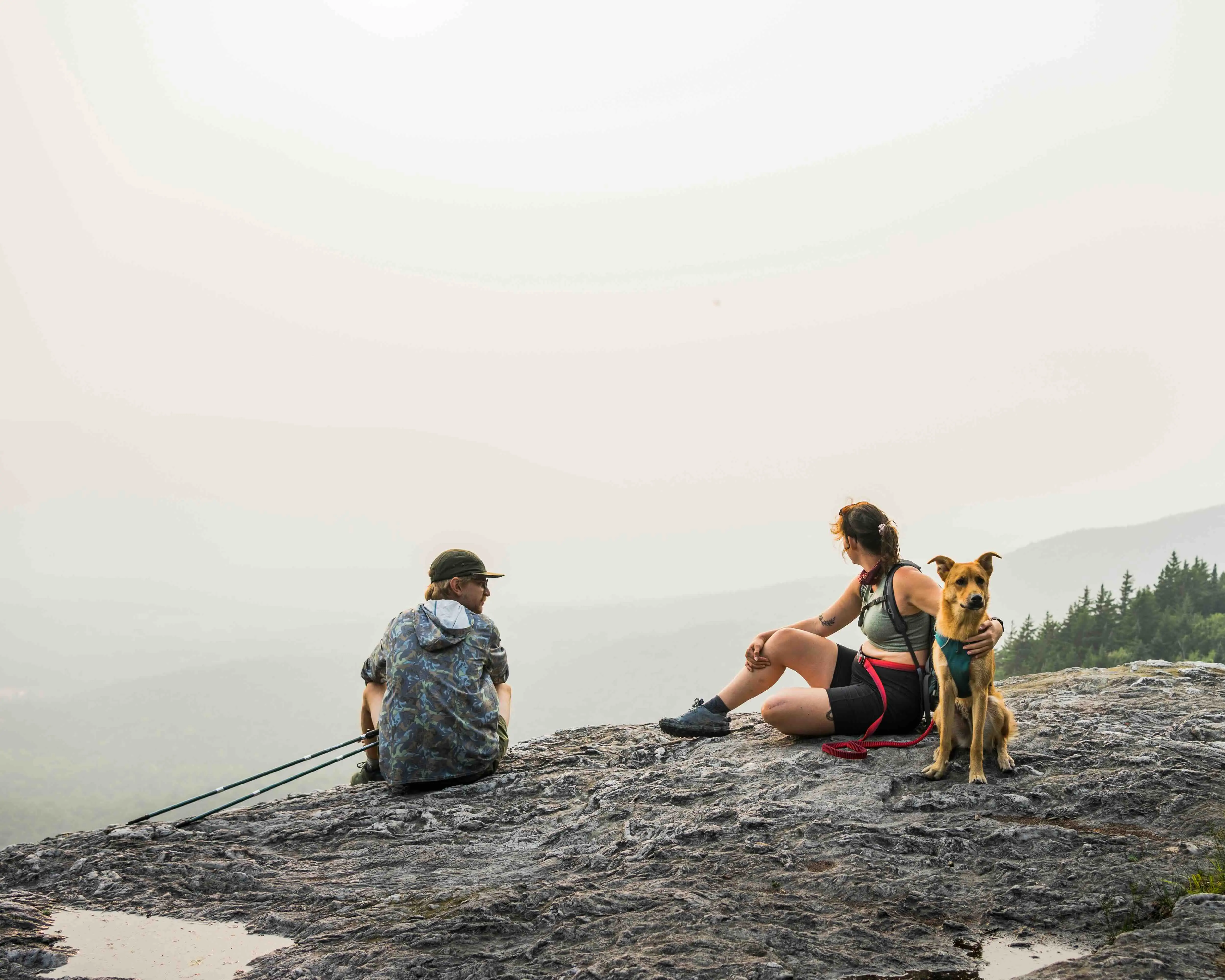 Enjoying a view on Sunset Rock